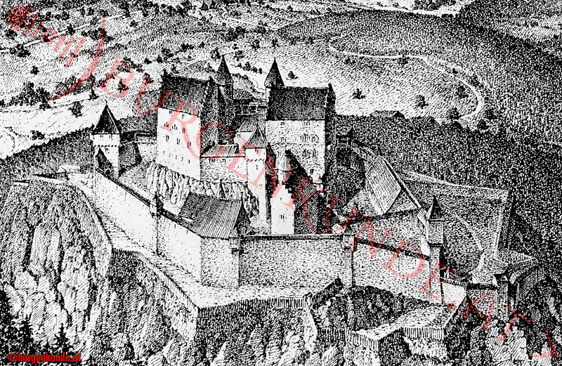 Deutschland - Baden W&uuml;rttemberg - Hohengeroldseck alter Stich